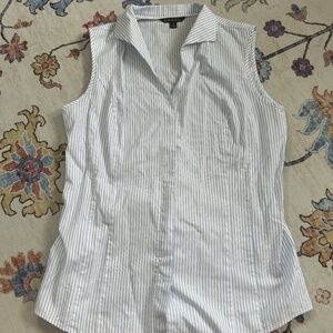Brooks Brother Button Down Sleeveless Top